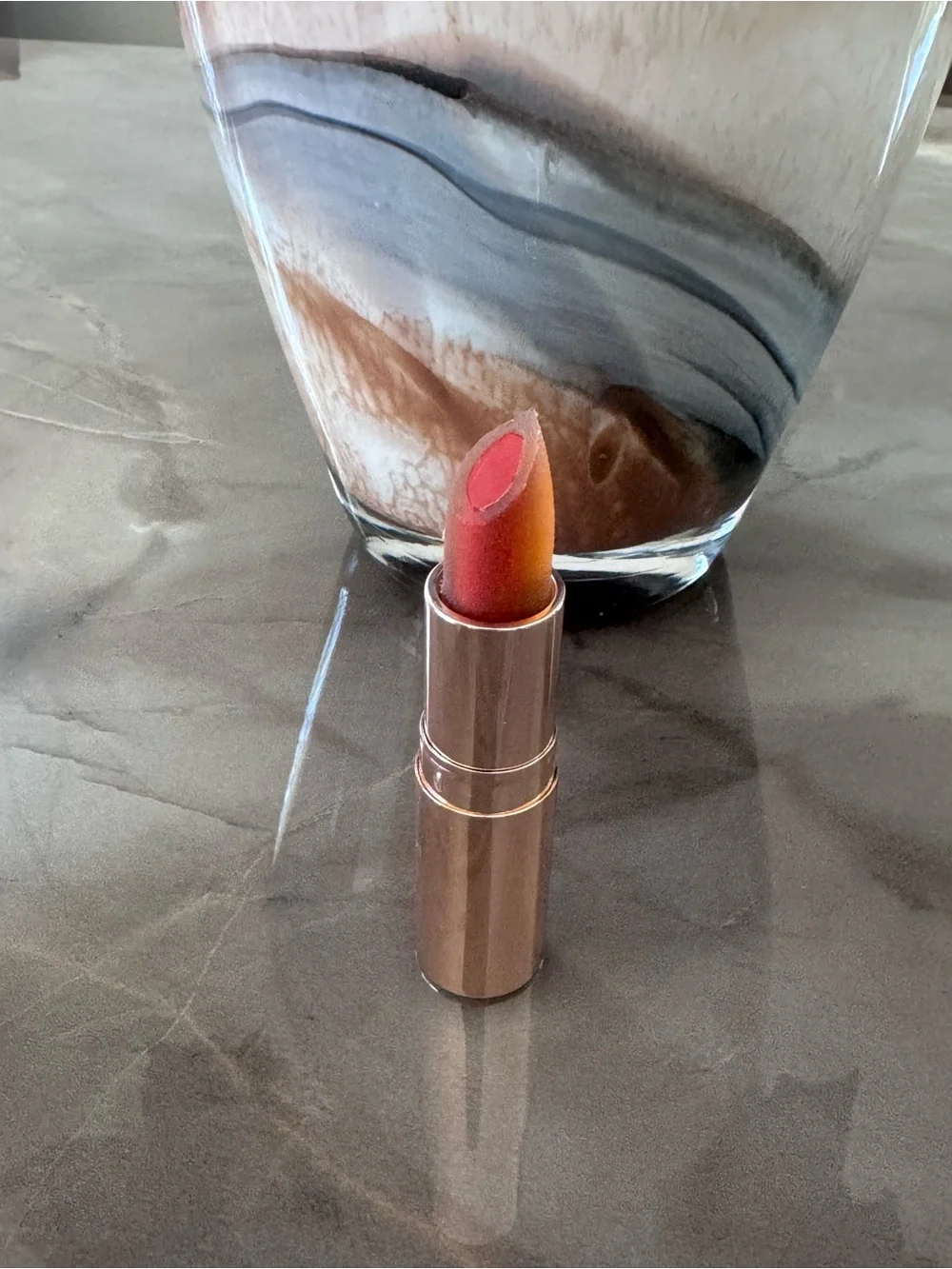 Josie Maran Argan Love Your Lips Hydrating Lipstick Spirited RED NEW! RARE